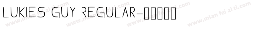 lukies guy regular字体转换